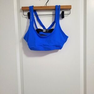 MEC Blue Racerback Sports Bra for Active Comfort